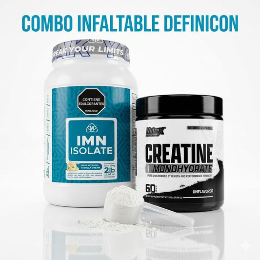 Pack Nutrición Avanzada: Fórmula IMN (3 lb) + Creatina Nutrex (300g)