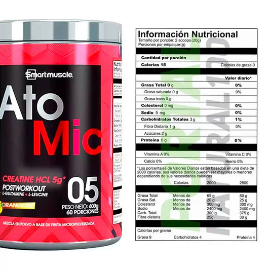 Creatina Hcl Atomic 600gr